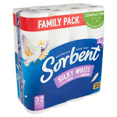 Sorbent Toilet Paper 3 Ply 32 Pack